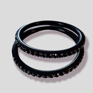 Black crystal bangels